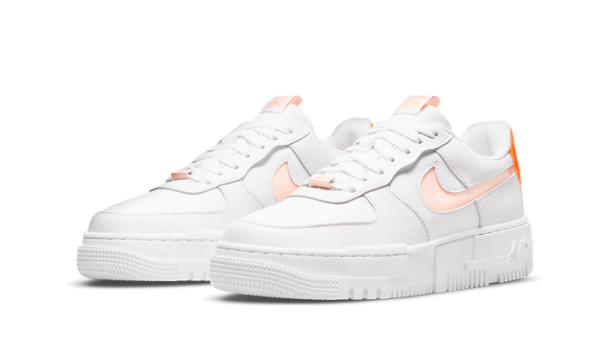 Nike Sko Air Force 1 Low Pixel Hvid Orange